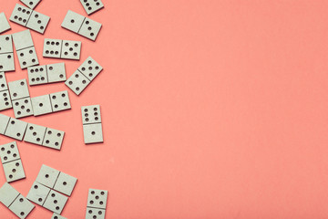 Closeup of domino game