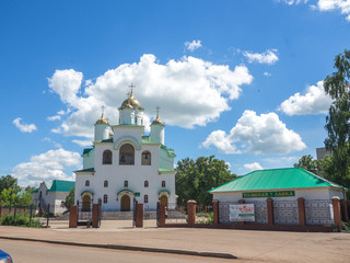 Fototapeta na wymiar Church with golden domes