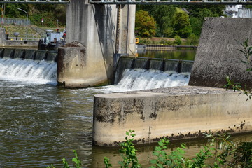Staustufe und Schleuse Nassau, Lahn