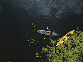 Fototapeta na wymiar Canoe Training