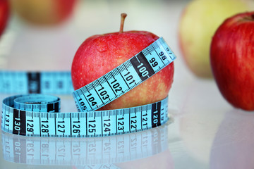Apple With Measuring Tape