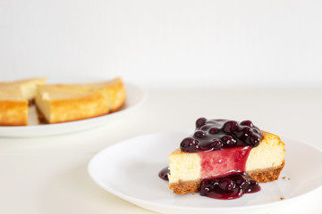 homemade blueberry cheesecake