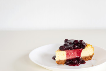 homemade blueberry cheesecake