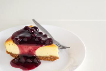 homemade blueberry cheesecake