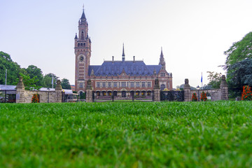 Fototapeta premium Peace palace in Hague, Netherlands