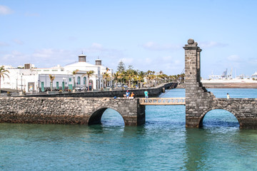 Port of Arrecife in Lanzarote