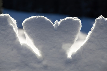 snow heart