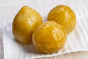 Tasty pickled apples