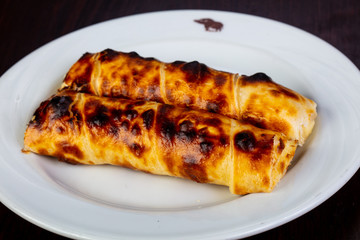 Grilled suluguni cheese