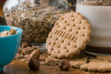 Galleta integral con muesli y avellana