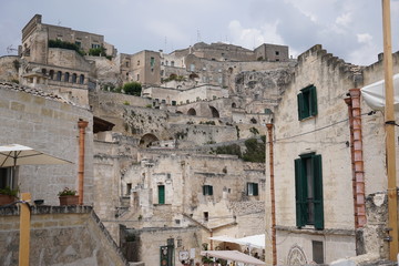 Fototapeta premium Ancient town of Matera, Basilicata, Italy. Its historical center 