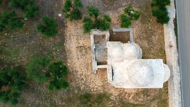 Remains of an ancient Byzantine church of Casale Balsignano near Bari. Apulia - Italy