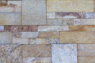red Slate Stone Wall background Texture close-up