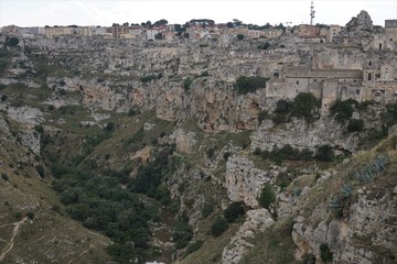 Matera, Italian city in Basilicata region. Its historical center 