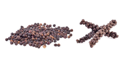 peppercorn on white background