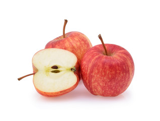 Gala apples isolate on white background