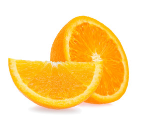 Orange fruit isolated on white background