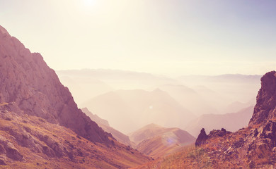 Naklejka premium Chimgan mountains