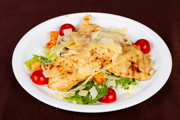 Caesar salad with chicken