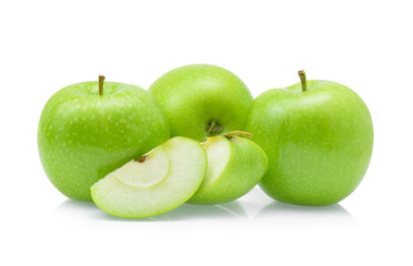 Green apple isolated on white background