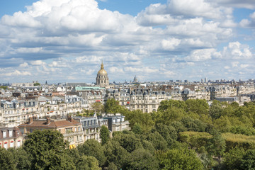 Aerial views of Paris.