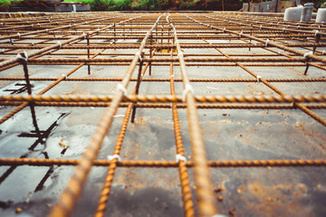 the rebar in the Foundation