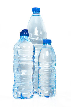 mavi su şişeleri