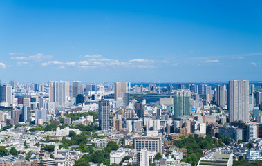 東京風景・湾岸エリアを望む