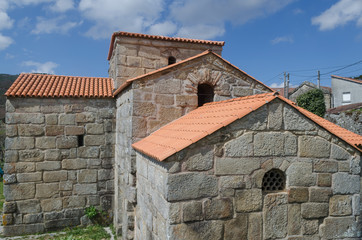 Fototapeta na wymiar Igrexa de Santa Comba de Bande, Ourense. Galicia. España