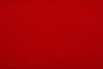 Vintage canvas book cover with a grid pattern, red