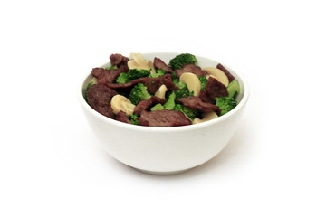 Carne com brocolis