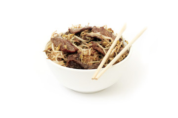 Carne com Moyashi