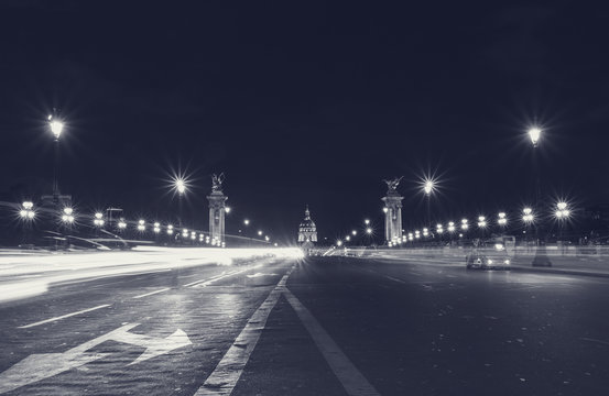 Fototapeta Pont Alexandre III in Paris at night