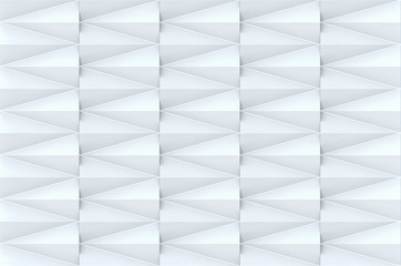 3d rendering. seamless modern gray tri angular shape pattern wall background.