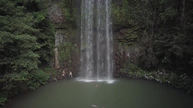 Swiming in Milla milla Waterfall Queensland