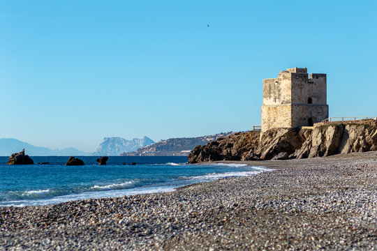 Beach of Torre de la Sal, Casares, Malaga, Spain