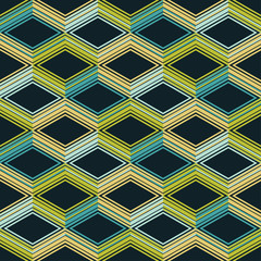 Ethnic boho seamless pattern. Traditional ornament. Geometric background. Tribal pattern. Folk motif. Textile rapport.