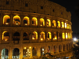 Fototapeta na wymiar Colosseum in night, Rome