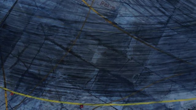 Aerial view of Cars drifting, Modify driver drifting car and lots of smoke during drift competition in Pathum Thani Speedway. Top view