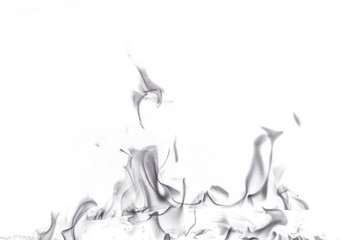 Abstract fire on white background
