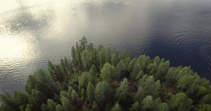 Priest Lake Island Aerial 03