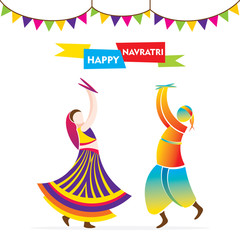 celebrate indian navratri festival poster design