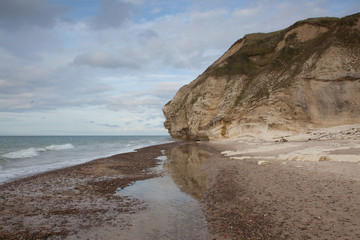 Bulbjerg, the only bird cliff on the Danish mainland, Jutland, Denmark.