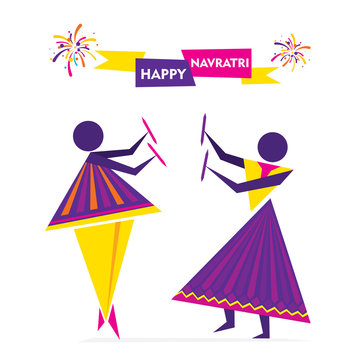 celebrate indian navratri festival poster design