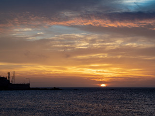 Fototapeta na wymiar 夕日