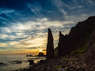 礼文島　地蔵岩