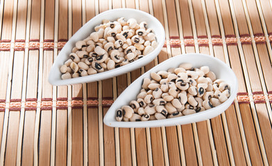 Black Eye Bean on the wooden background