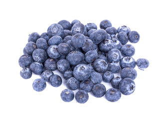 Fresh berries isolated on white background.
