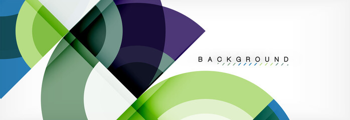 Vector circle abstract background