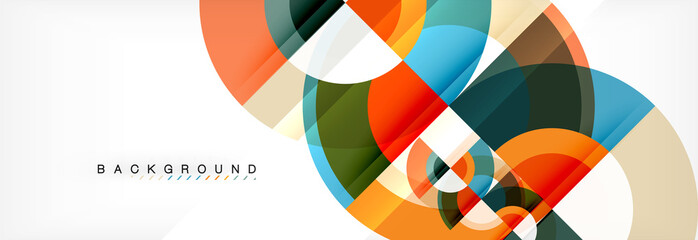 Obraz premium Vector circular abstract background